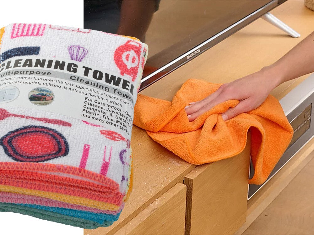 Mikrofasertücher Reinigungstücher Set 6 saugstark streifenfrei 🧽