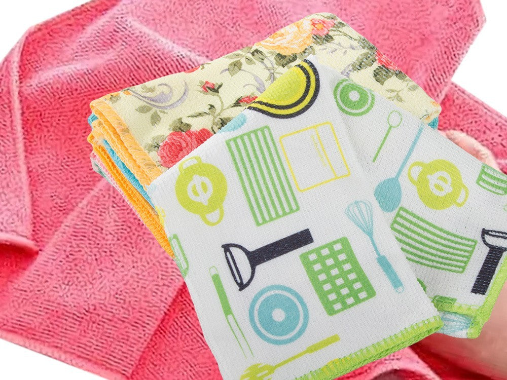 Mikrofasertücher Reinigungstücher Set 6 saugstark streifenfrei 🧽