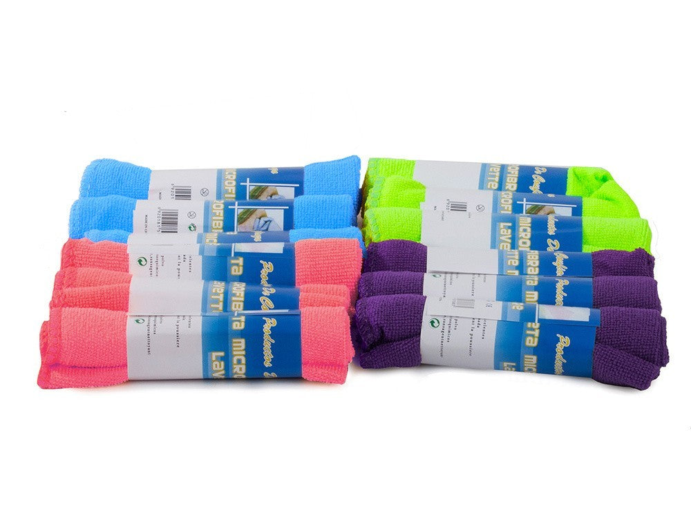 Mikrofasertücher Reinigungstücher 12er Set saugstark streifenfrei 🧽