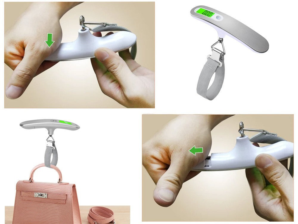 Digitale Gepäckwaage 50kg LCD Kofferwaage tragbar präzise Reise ✈️