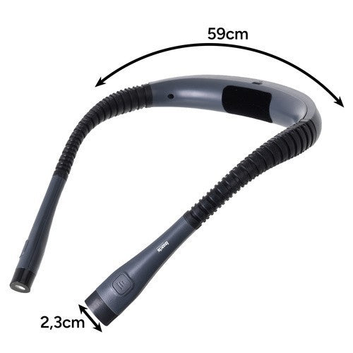 LED Halslampe zum Lesen–Wiederaufladbare USB-C Leselampe mit 3 Lichtmodi