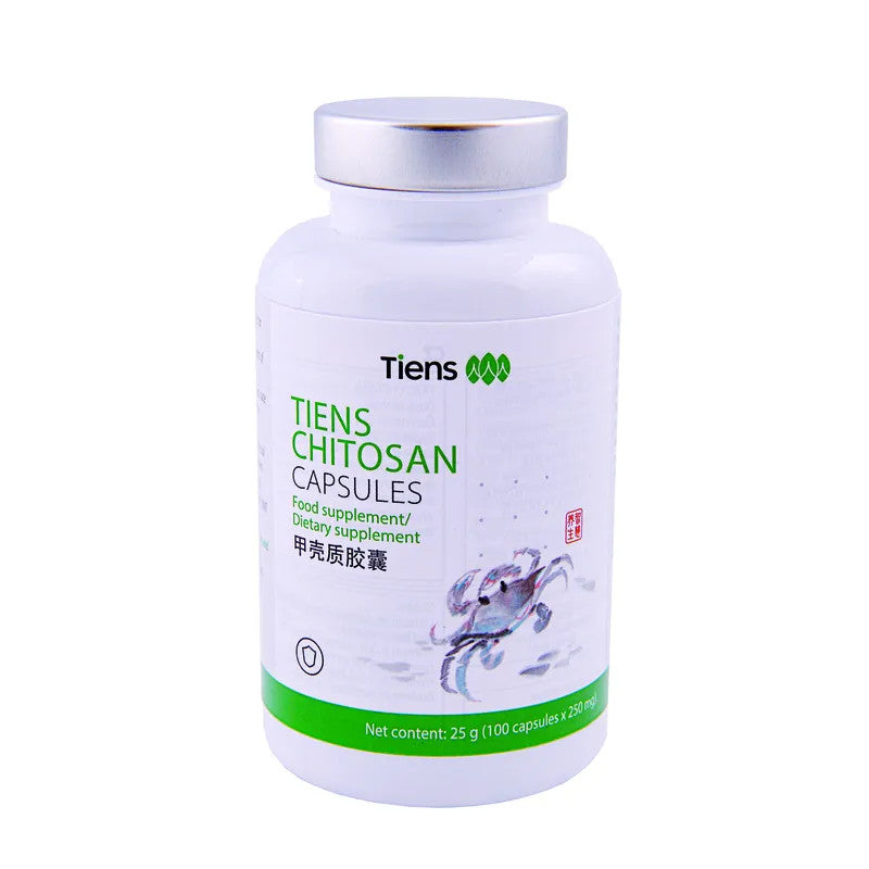 Tiens Chitosan Capsules Detox Healthy Diet - 25 g / 100 Capsules
