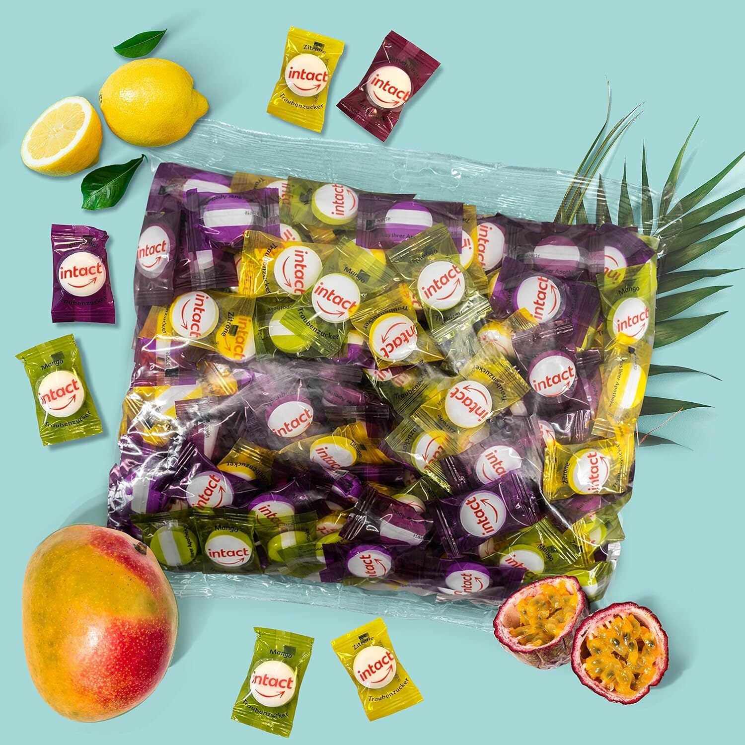 Intact (Kindermischung) Traubenzucker im Beutel • 500g Traubenzucker Bonbons