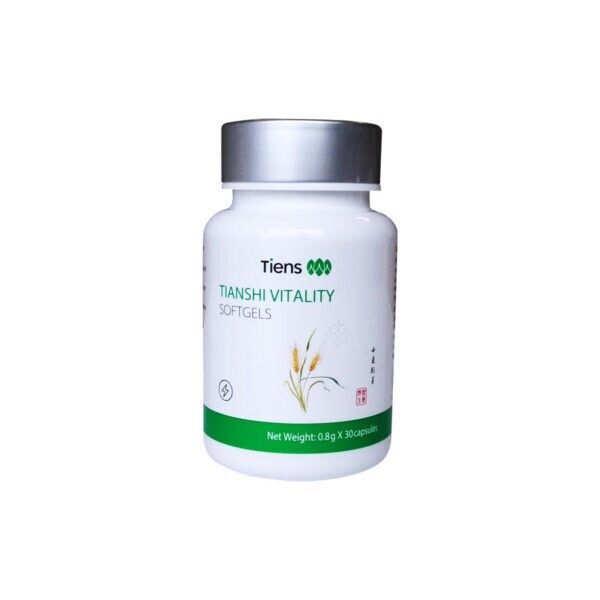 Tiens Vitality Softgels mit kaltgepresstem Weizenkeimöl Omega-3  Vitamin E - Hochwertiges Nahrungsergänzungsmittel für Immunsystem und Hautgesundheit