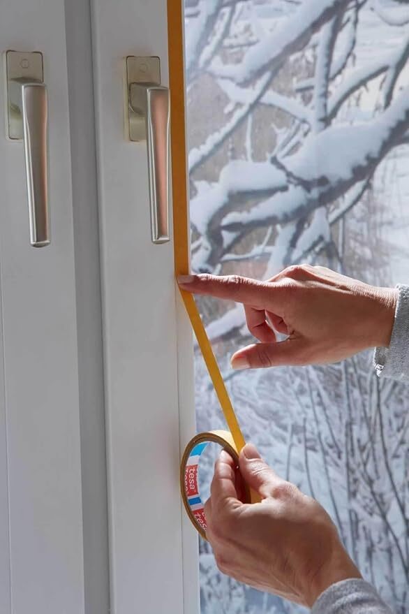 Tesa tesamoll Thermo Cover Fenster-Isolierfolie - Transparente Isolierfolie