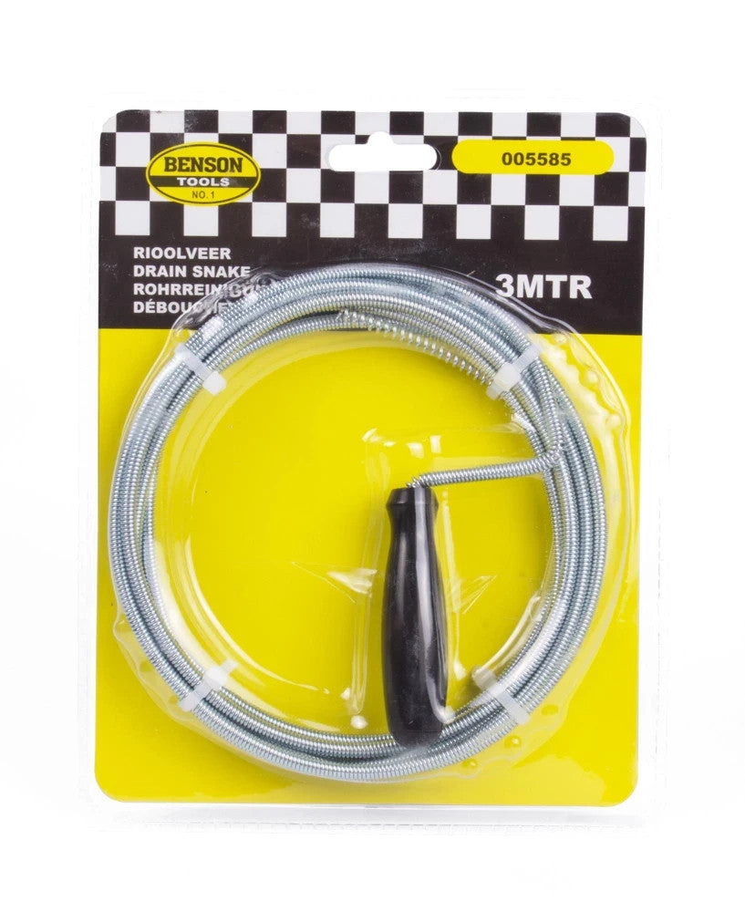 Rohrreinigungsspirale 3m Rohrreinigungsgerät Rohrreinigungswelle Abflussspirale