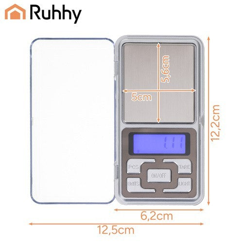 Digitale Präzisionswaage Feinwaage 0.01-200g Taschenwaage Fein Gramm Gold Waage