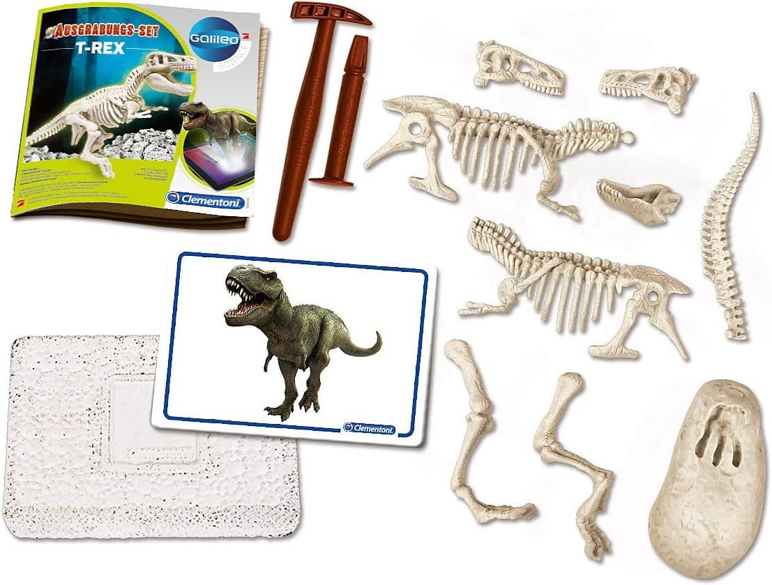 Clementoni Galileo Discovery T-Rex Ausgrabungsset – Dinosaurier Fossilien für