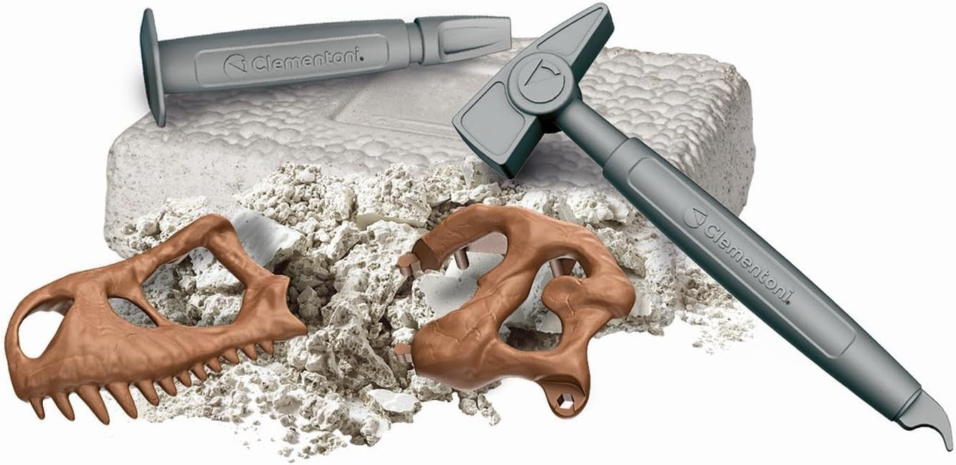 Clementoni Galileo Discovery T-Rex Riesenschädel Ausgrabungs-Set Fossilien ab 7