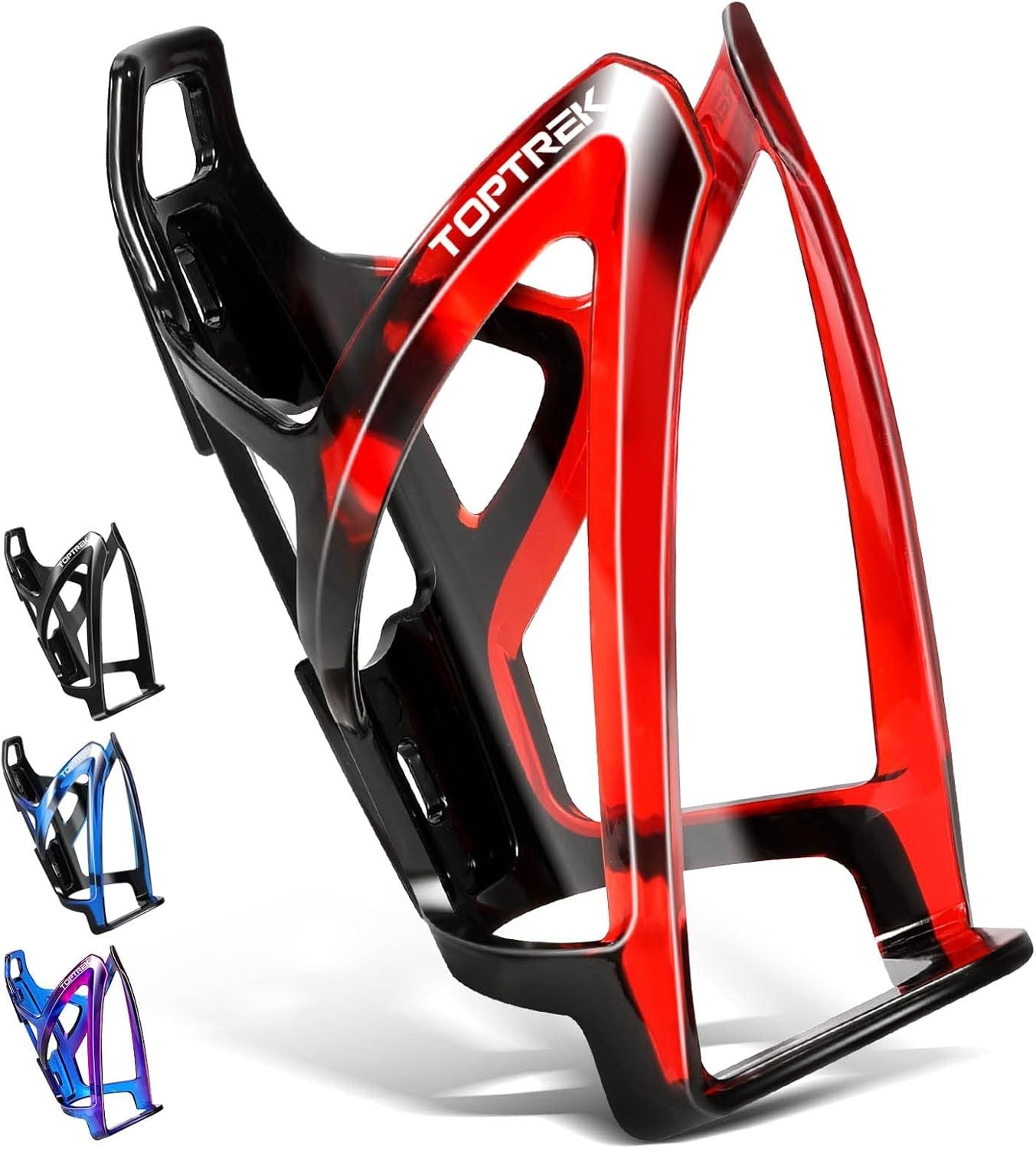 Toptrek Flaschenhalter Fahrrad, Farbverlaufen Getränkehalter Fahrrad 36g Leicht