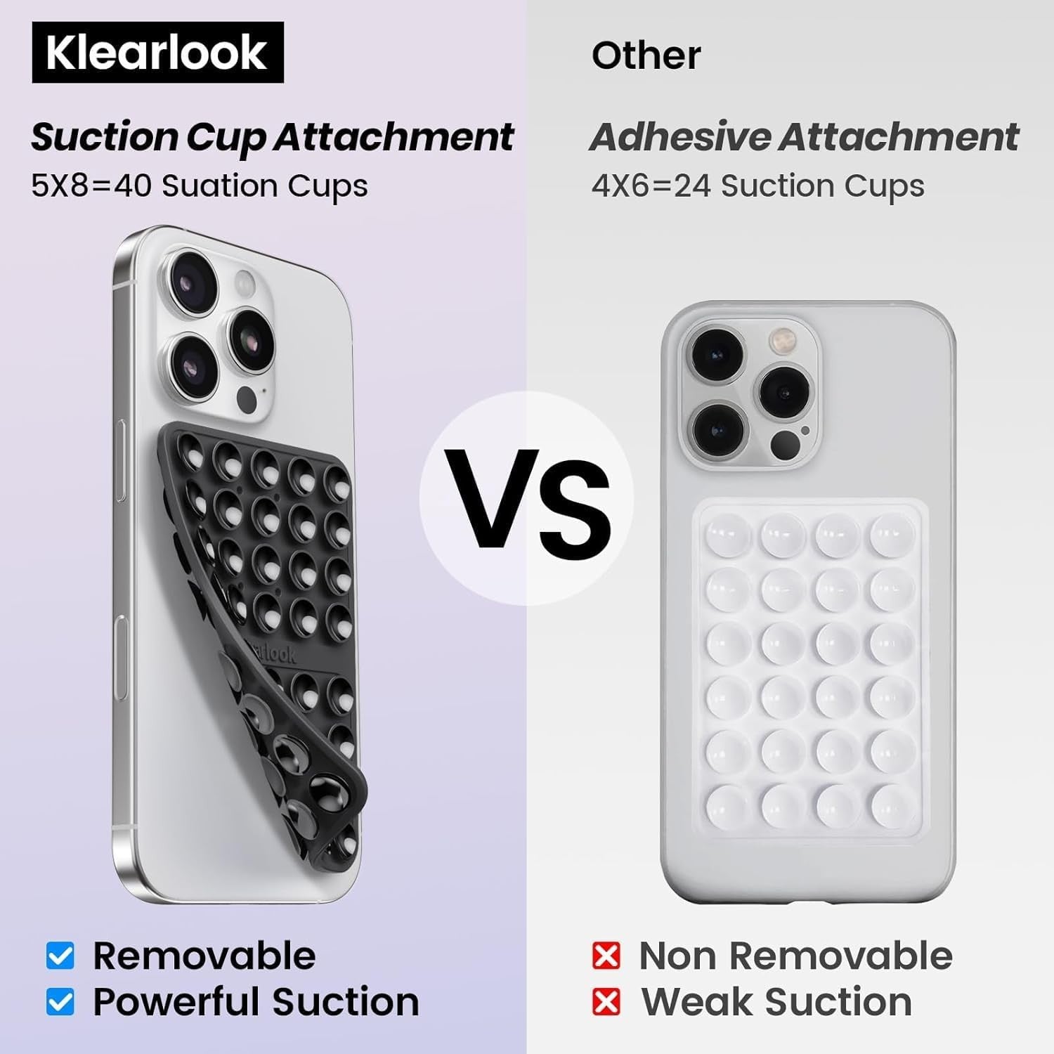 Silikon Handyhalter mit Saugnapf beidseitig Handsfree für alle Smartphones  2 STÜCK