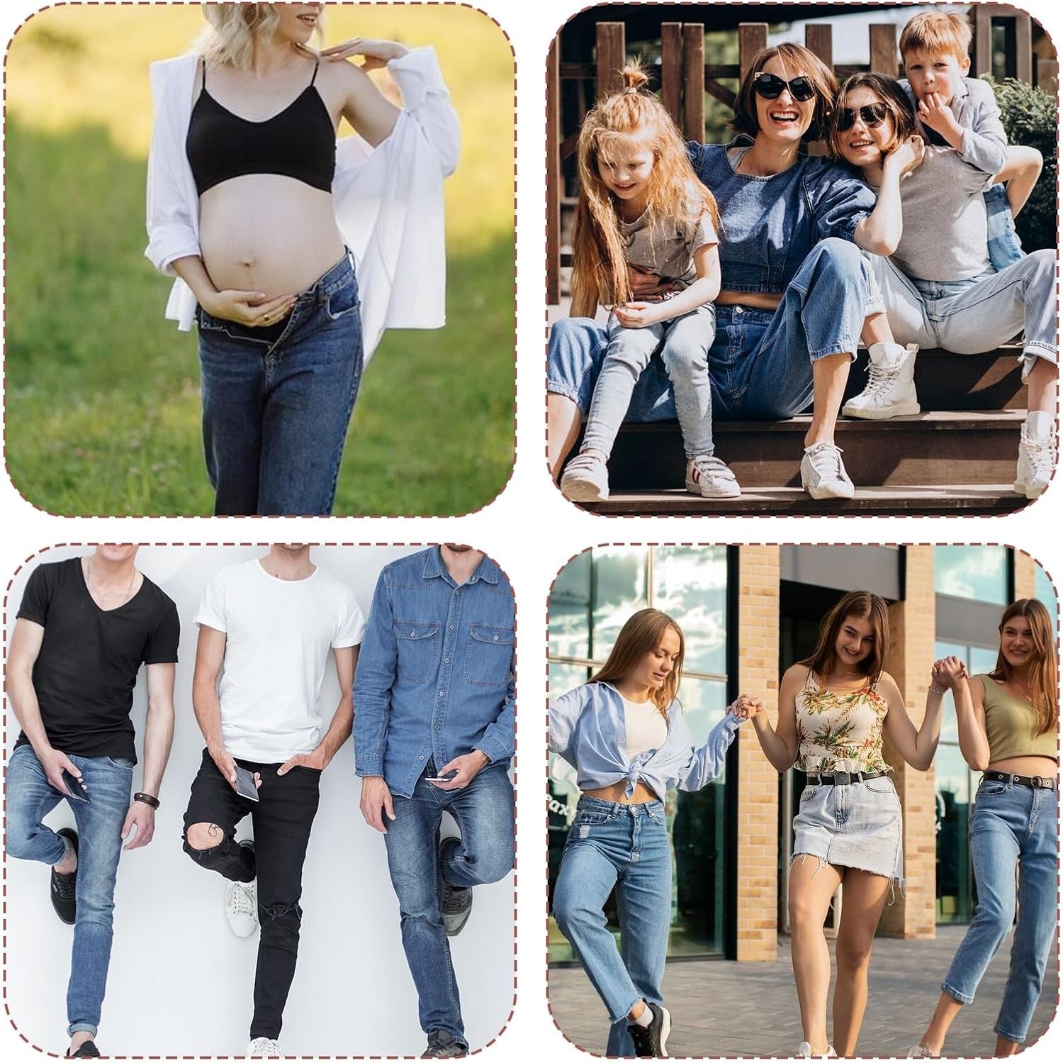 Giantree 16x Hosenbunderweiterung Knopf Jeans Bundverlängerung Damen Herren