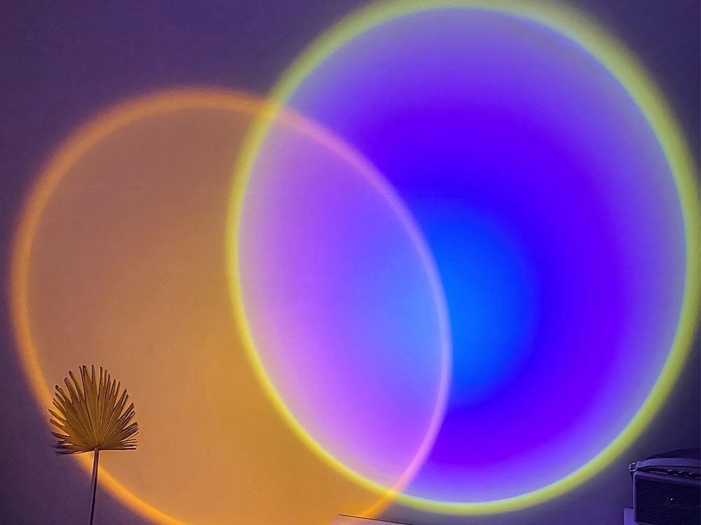 Sunset Projektor Lampe RGB Metall LED USB mit Fernbedienung