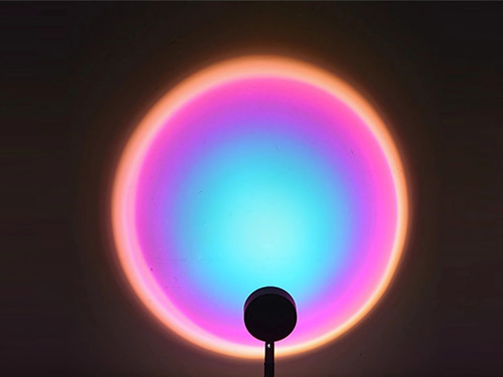 Sunset Projektor Lampe RGB Metall LED USB mit Fernbedienung