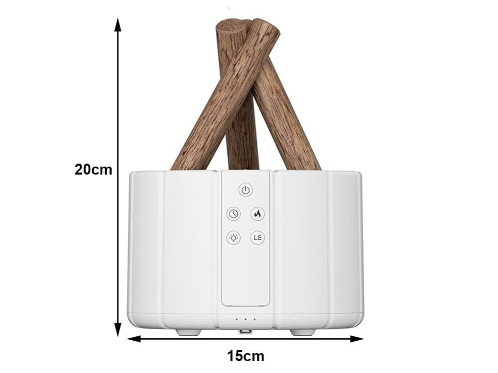Luftbefeuchter USB Aroma Diffusor LED RGB Kamin Nebel Feuer Effekt