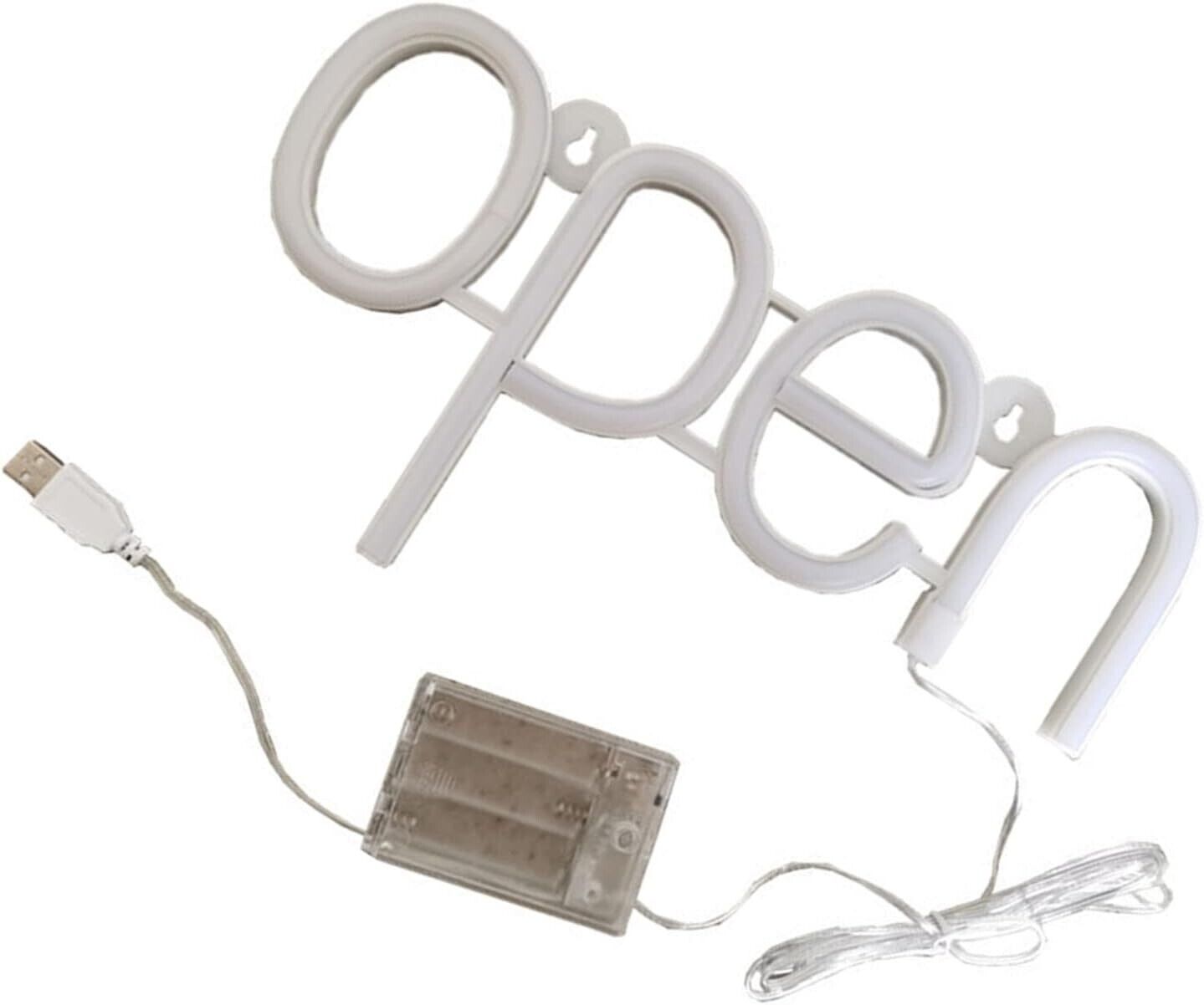 LED Neonlicht „Offen“ – Batteriebetriebenes Warmlicht für Restaurant & Geschäft