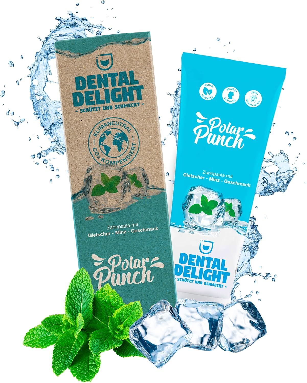 Dental Delight Berry Blast Zahnpasta – Vegane Zahncreme Blaubeere-Minze im 4er Pack