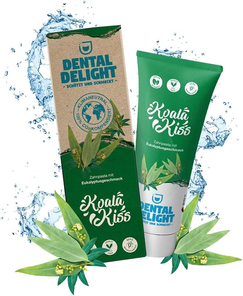 Dental Delight Berry Blast Zahnpasta – Vegane Zahncreme Blaubeere-Minze im 4er Pack