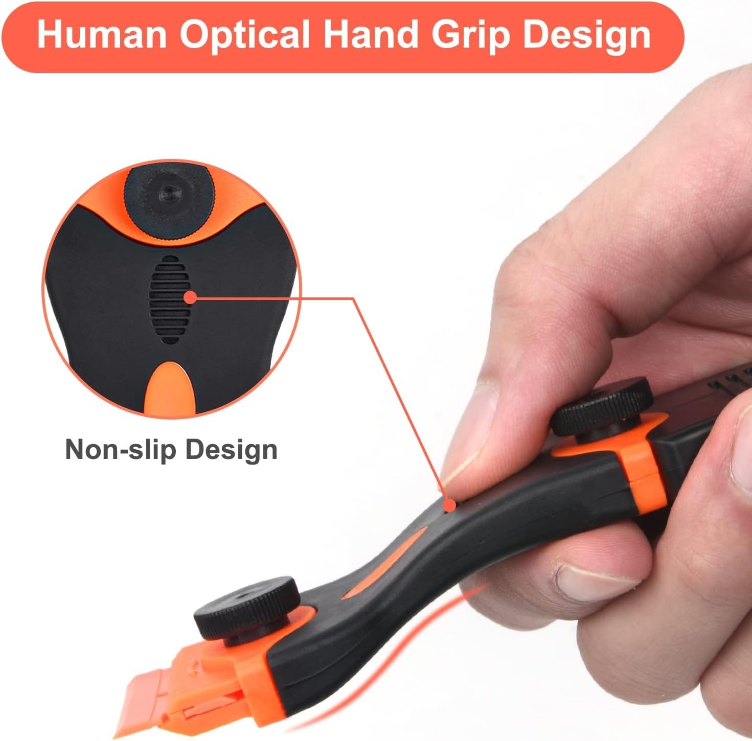 Flintronic Keramikschaber mit 20 Edelstahl & Kunststoff Klingen Herd Glasschaber