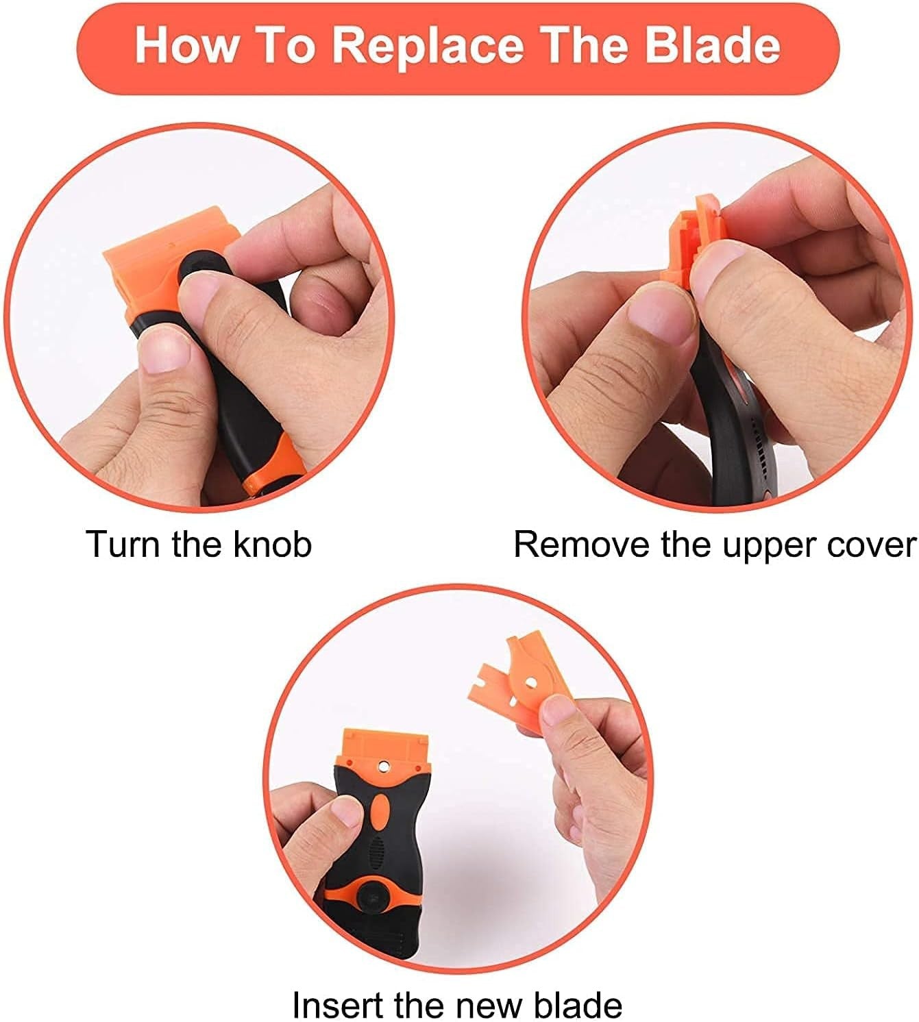 Flintronic Keramikschaber mit 20 Edelstahl & Kunststoff Klingen Herd Glasschaber