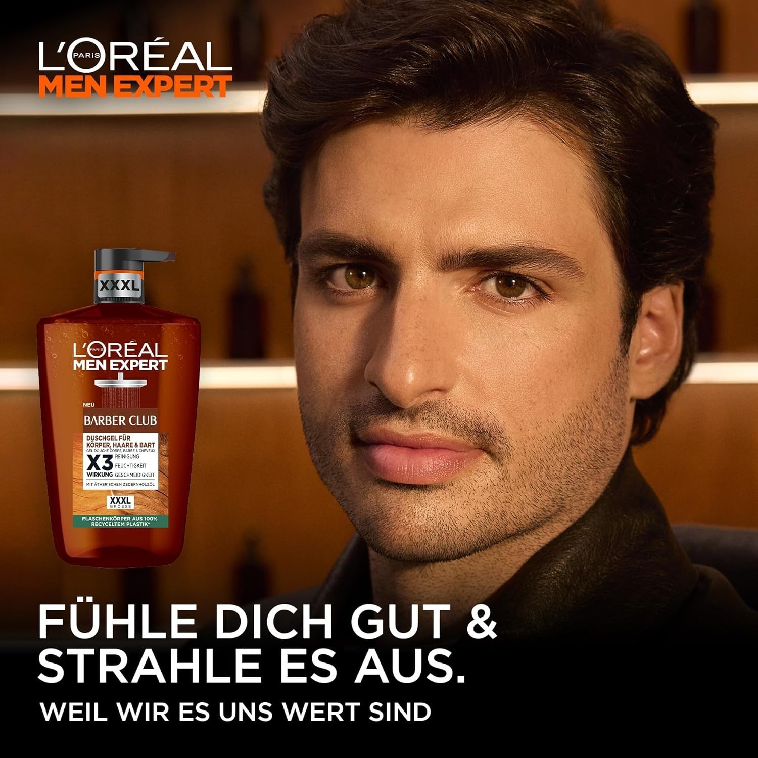 L'Oréal Men Expert Barber Club XXXL Duschgel Shampoo 1000ml Herren