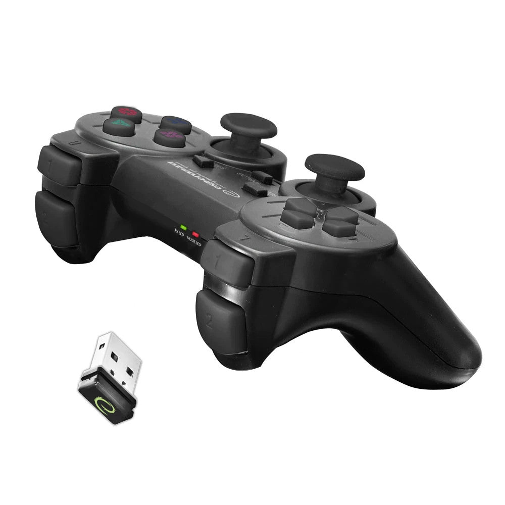 Esperanza Gladiator Kabelloses Gamepad PC PS3 USB 2.4GHz Schwarz