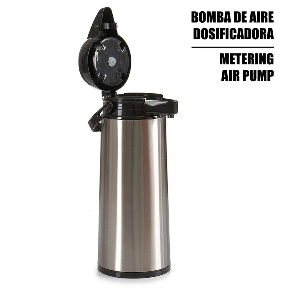 Thermoskanne mit Edelstahlhahn 1,9 L Isolierkanne Kaffee Tee ☕