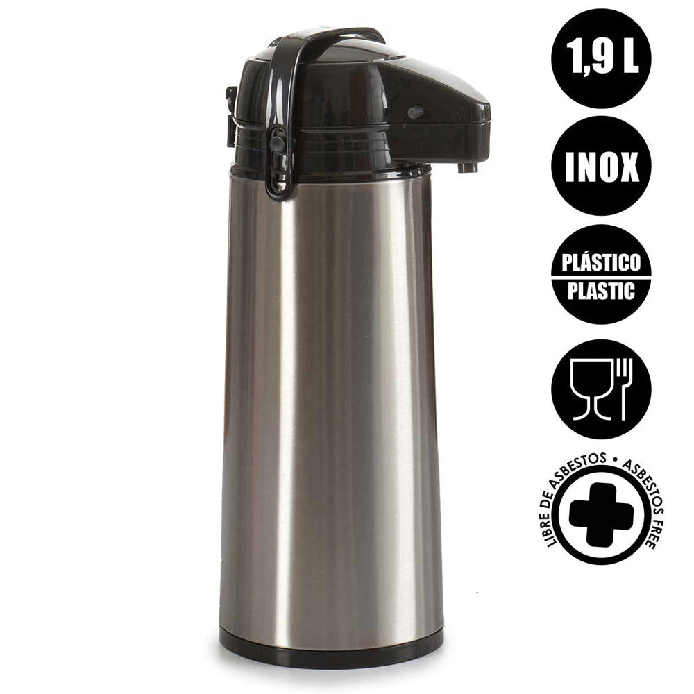 Thermoskanne mit Edelstahlhahn 1,9 L Isolierkanne Kaffee Tee ☕