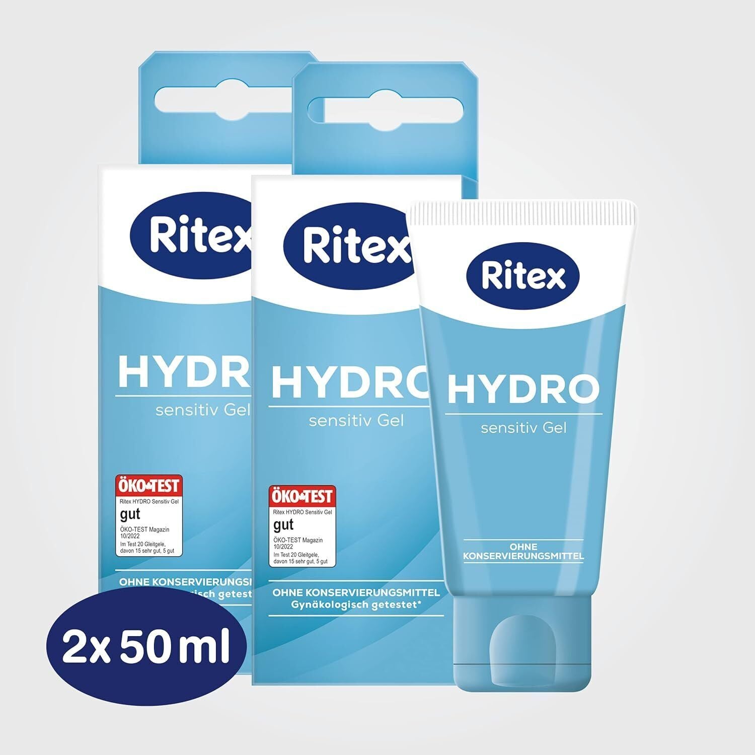 Ritex Hydro, Sensitiv Gel, 100 ml (2x50ml), Made in Germany