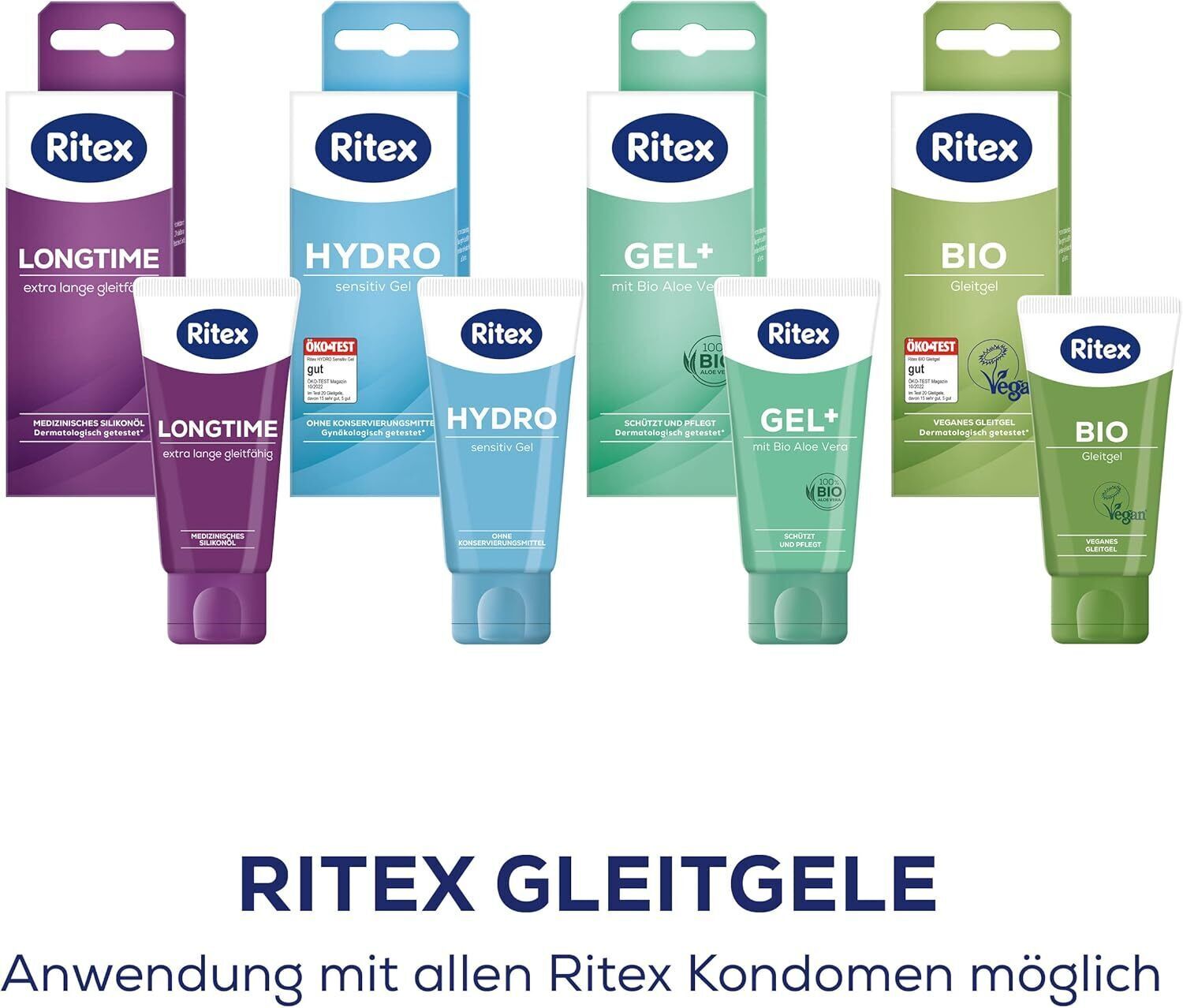 Ritex Hydro, Sensitiv Gel, 100 ml (2x50ml), Made in Germany