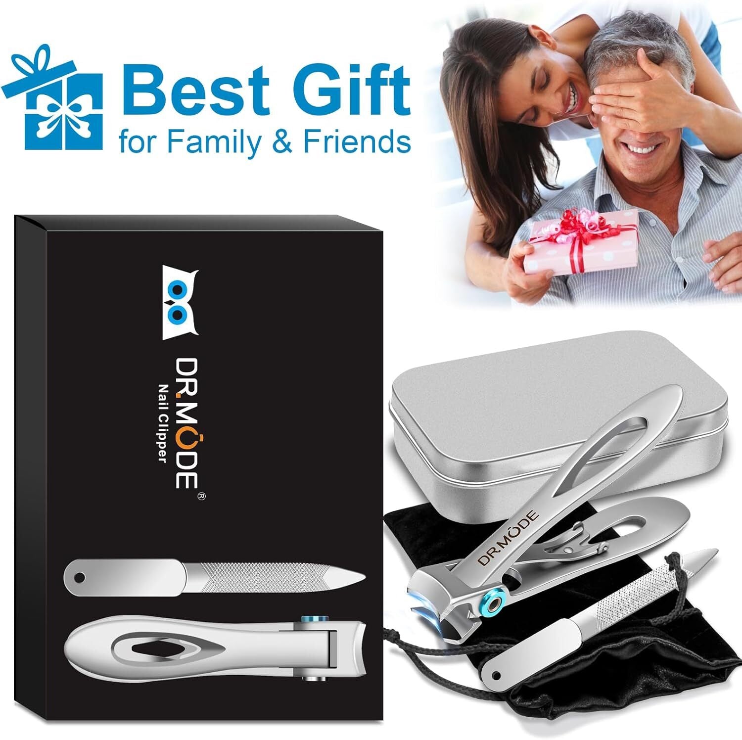 Nagelknipser für dicke Nägel - DRMODE Wide Kieferöffnung Edelstahl Fingernagel