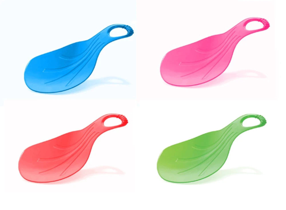 Poporutscher Schneerutscher mit Griff 50x36x8 cm – Leichter Schneeflitzer für Kinder und Erwachsene