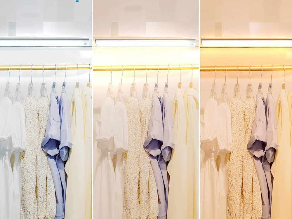 LED Unterbauleuchte 30cm USB Sensor Bewegung Dämmerung Klemmbar