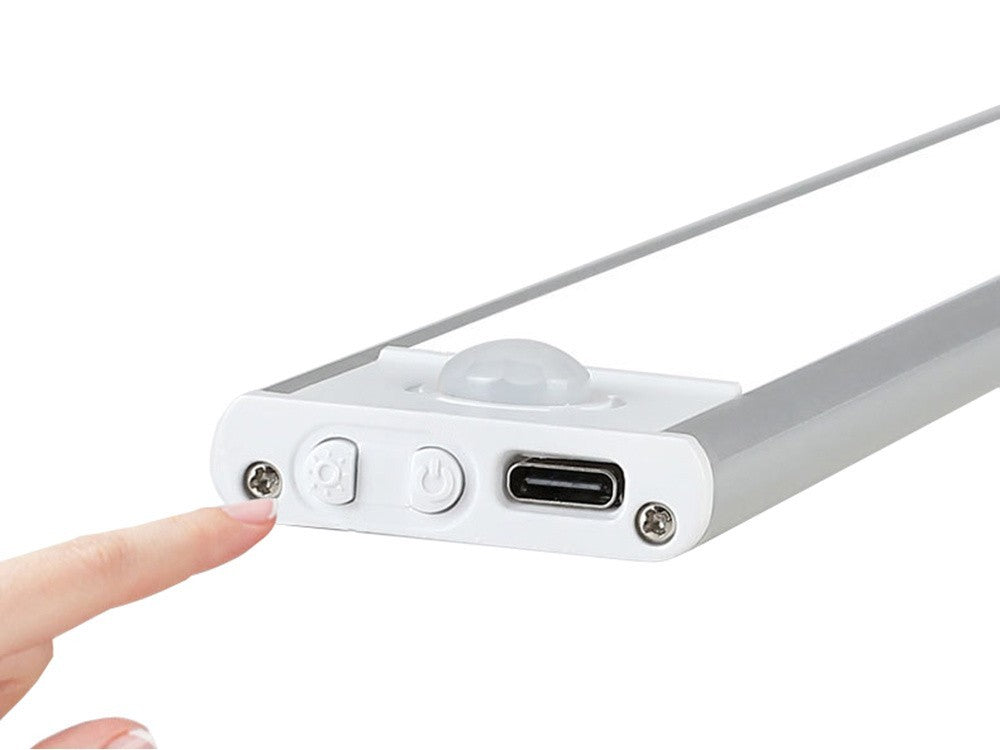 LED Unterbauleuchte 30cm USB Sensor Bewegung Dämmerung Klemmbar