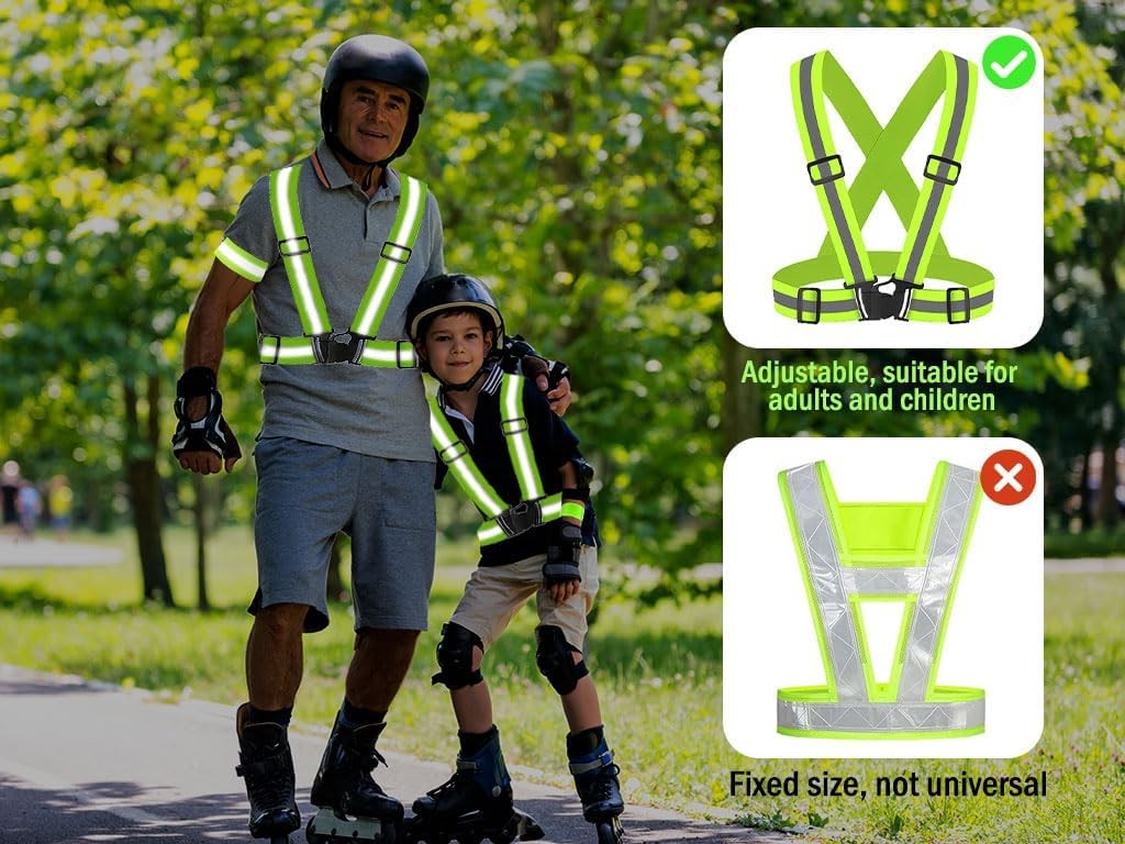 Reflektierende Sicherheitsweste Geschirr Motorrad Fahrrad Laufen Universal