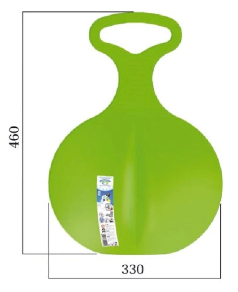 Poporutscher Schneerutscher mit Griff 33x46 cm Grün Kinder ❄️