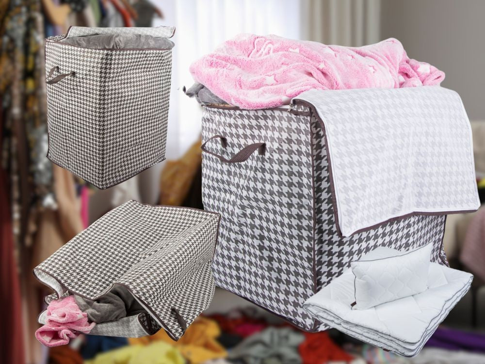 Kleiderschrank Stoff Organizer 180L faltbar Leinen Aufbewahrungsbox