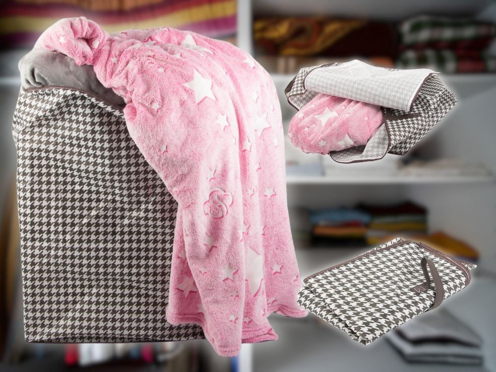 Kleiderschrank Stoff Organizer 180L faltbar Leinen Aufbewahrungsbox