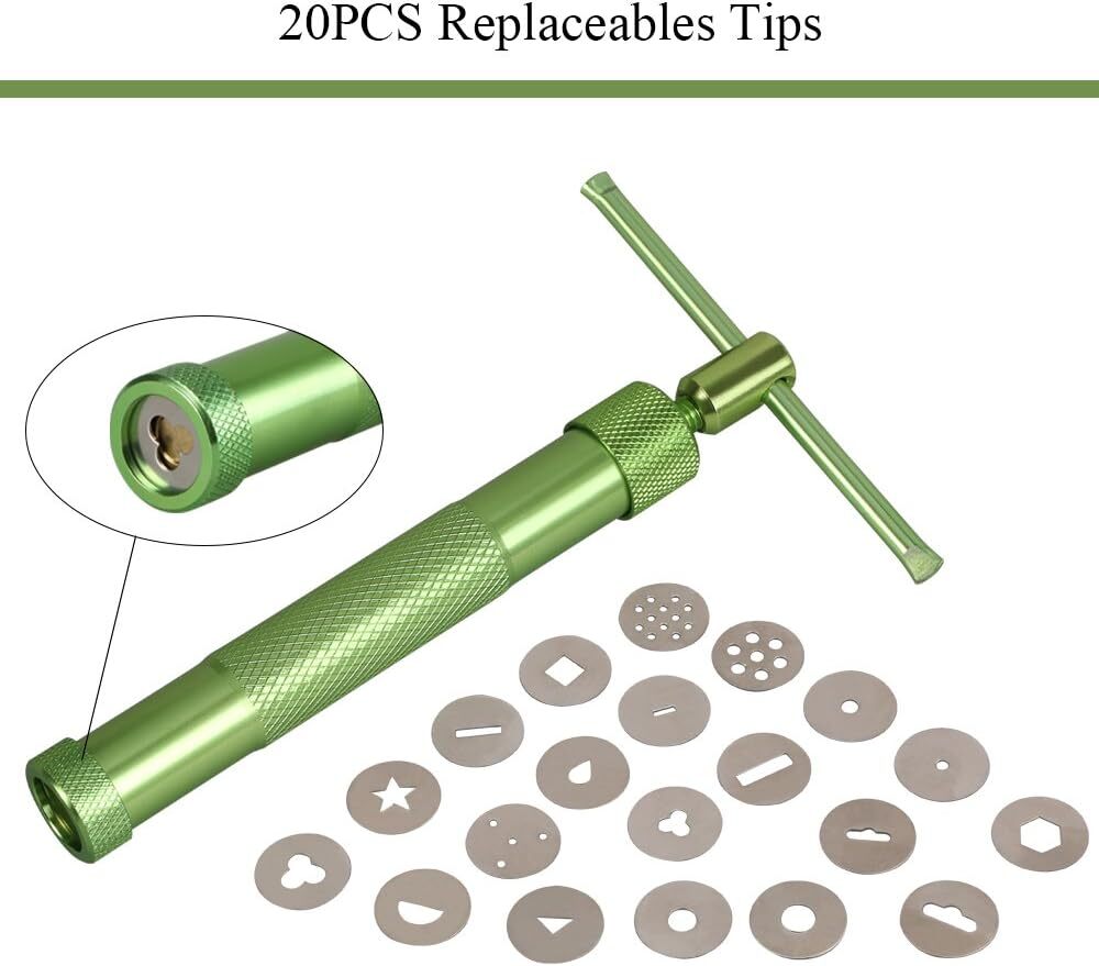 Vicloon Tonpressen Clay Handwerk, Edelstahl Zuckerpaste Extruder, Fondant Presse