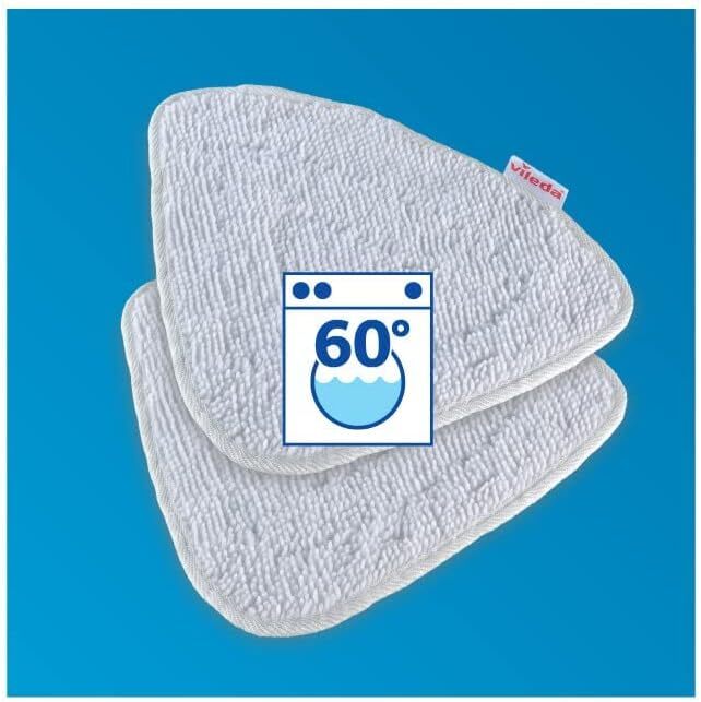 Vileda Steam Dampfreiniger Ersatzpads aus Mikrofaser – Waschbar & Wiederverwendbar (2 Stück)