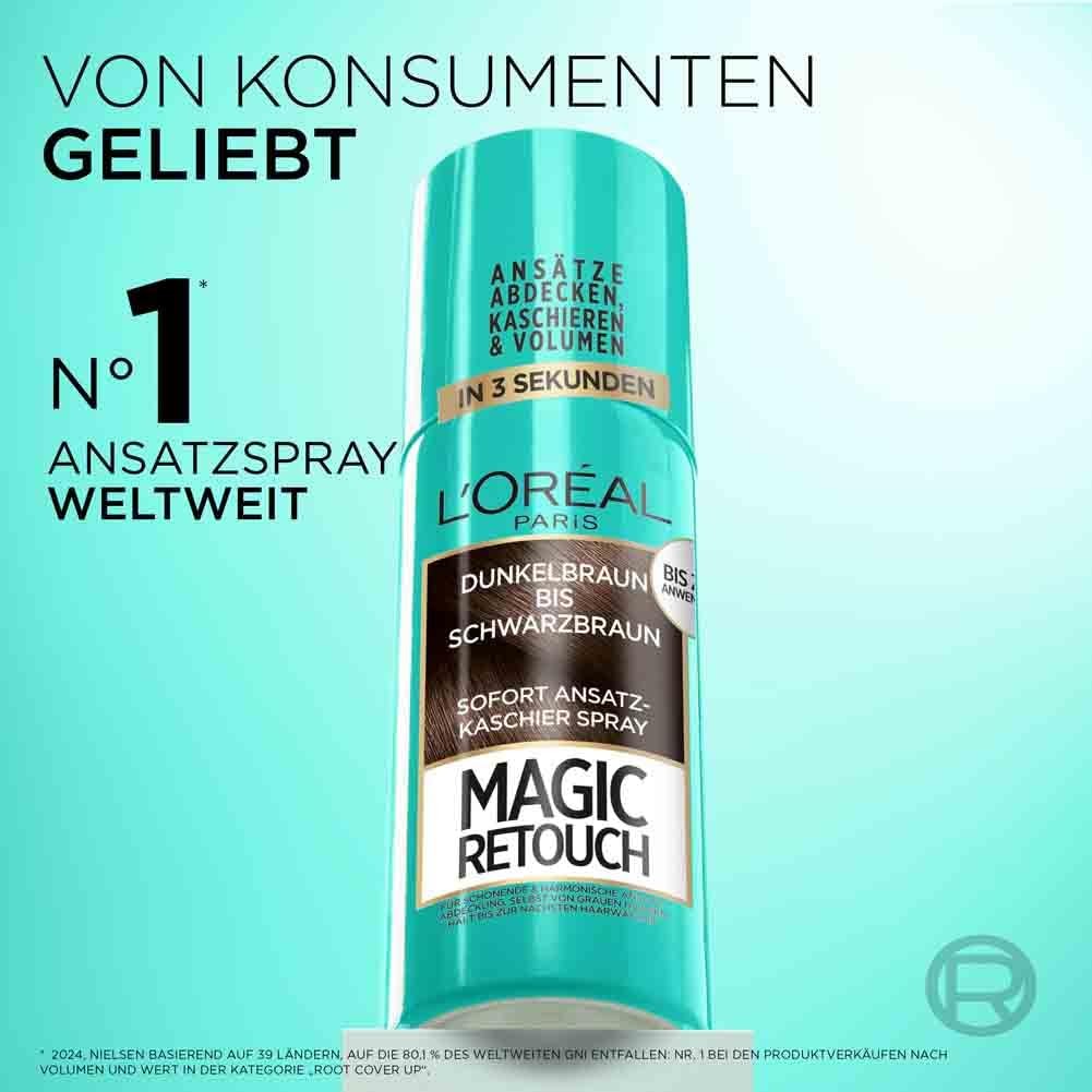 L'Oréal Paris Magic Retouch Ansatz Kaschierspray Schwarz 75ml