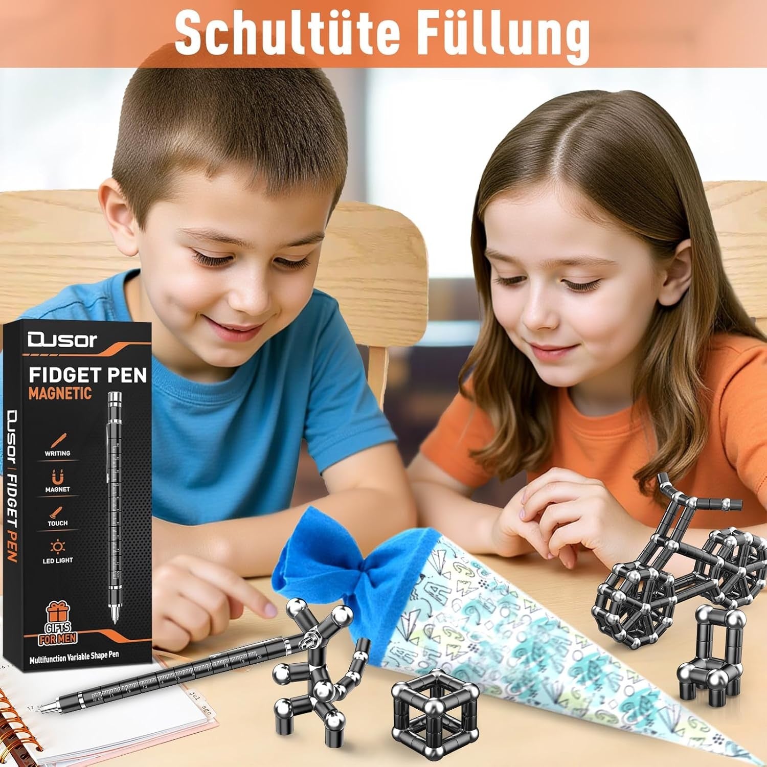 Dusor Geschenke für Männer, Adventskalender Füllung, Magnetischer Stress Stift