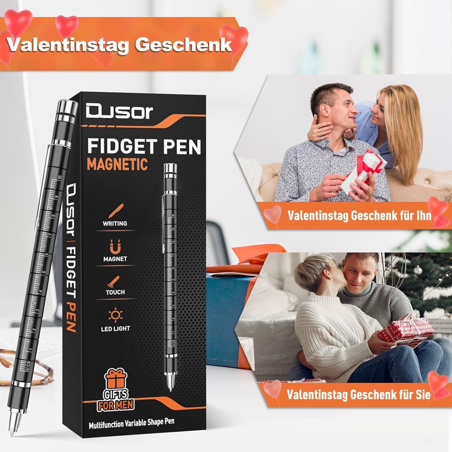 Dusor Geschenke für Männer, Adventskalender Füllung, Magnetischer Stress Stift