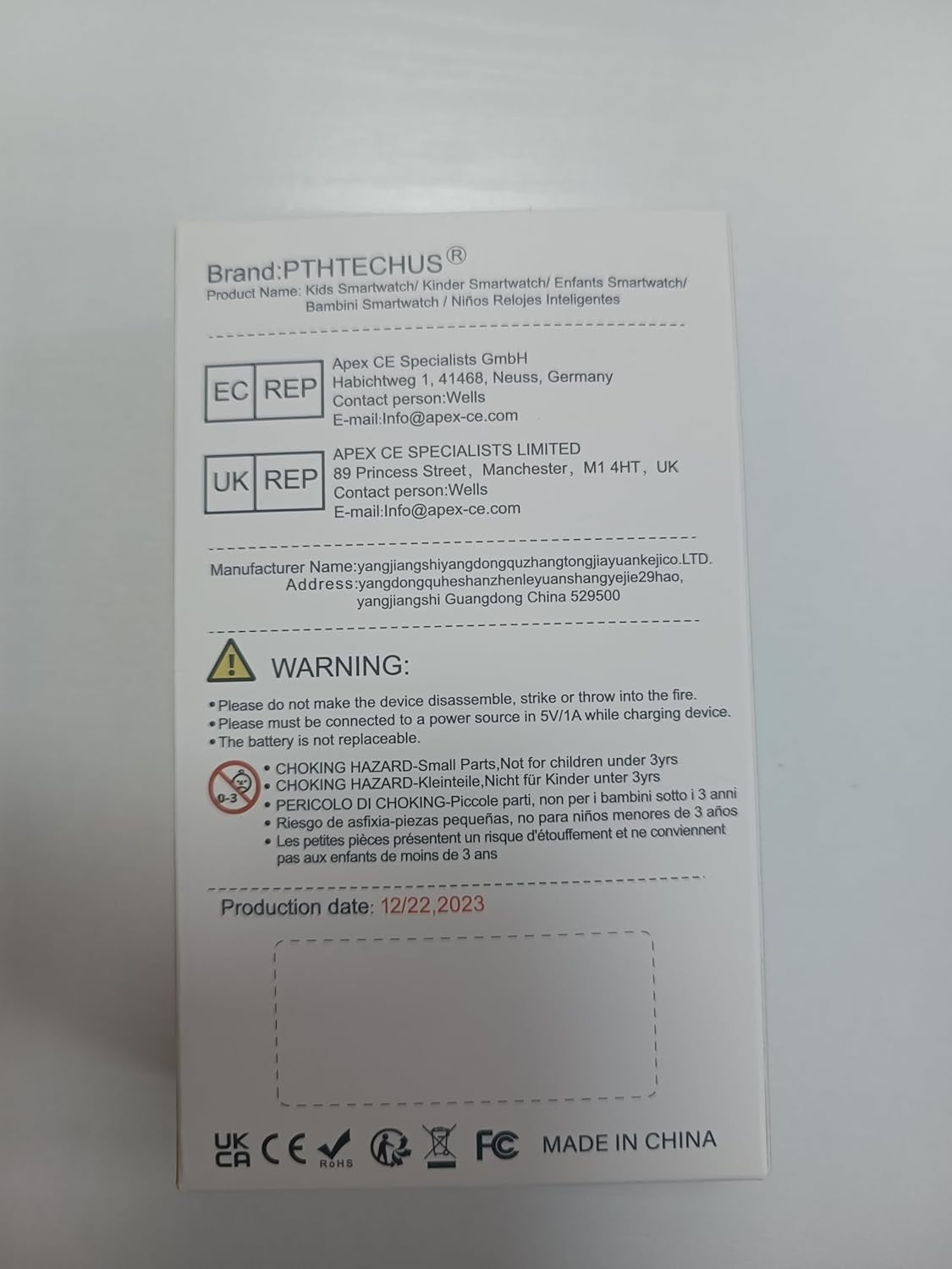 PTHTECHUS Smartwatch Kinder - 1.68'' Uhr Telefon für Mädchen Jungen mit Anruf