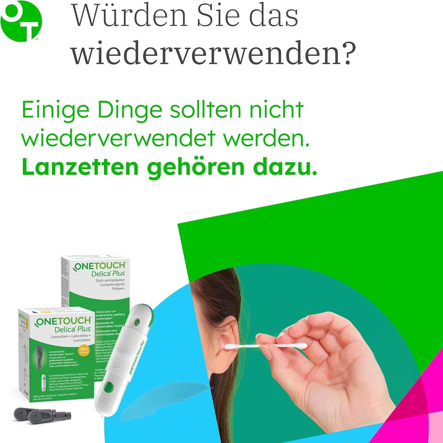 OneTouch Delica Plus Lanzetten – 30 sterile Lanzetten Blutzuckermessung