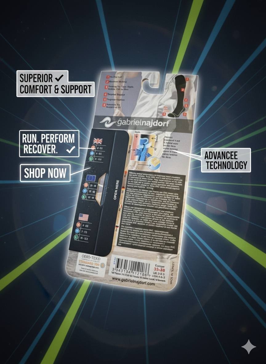 Gabriel Najdorf Kompressionssocken – Maximale Unterstützung & Komfort