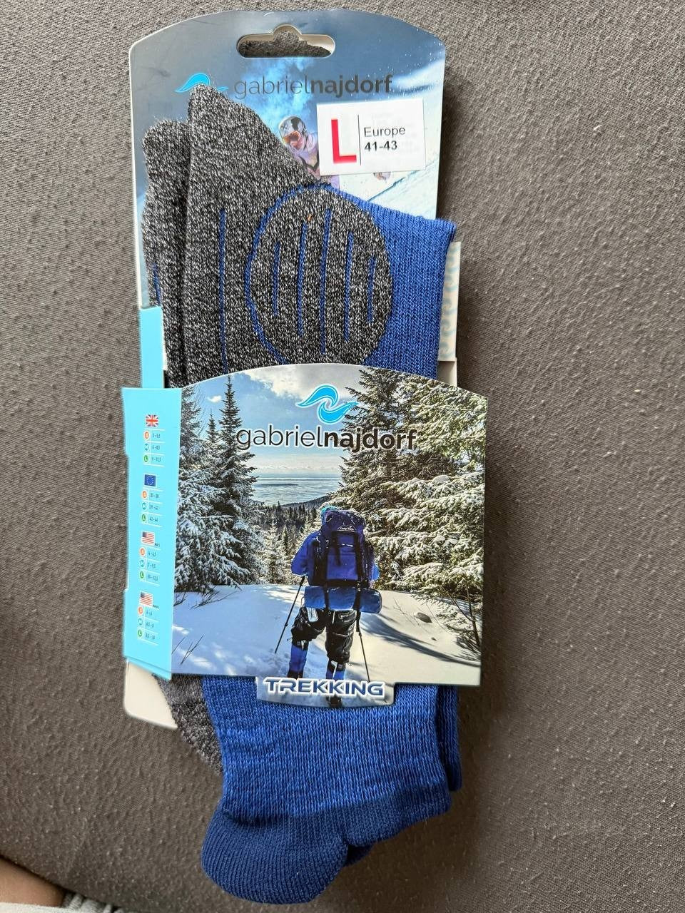 Gabriel Najdorf Trekking Socken Coolmax Thermolite Wandern Outdoor