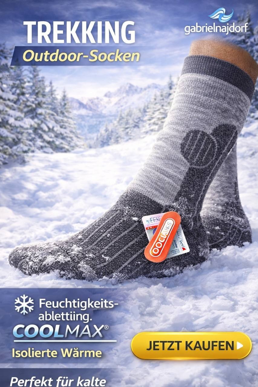 Gabriel Najdorf Trekking Socken Coolmax Thermolite Wandern Outdoor