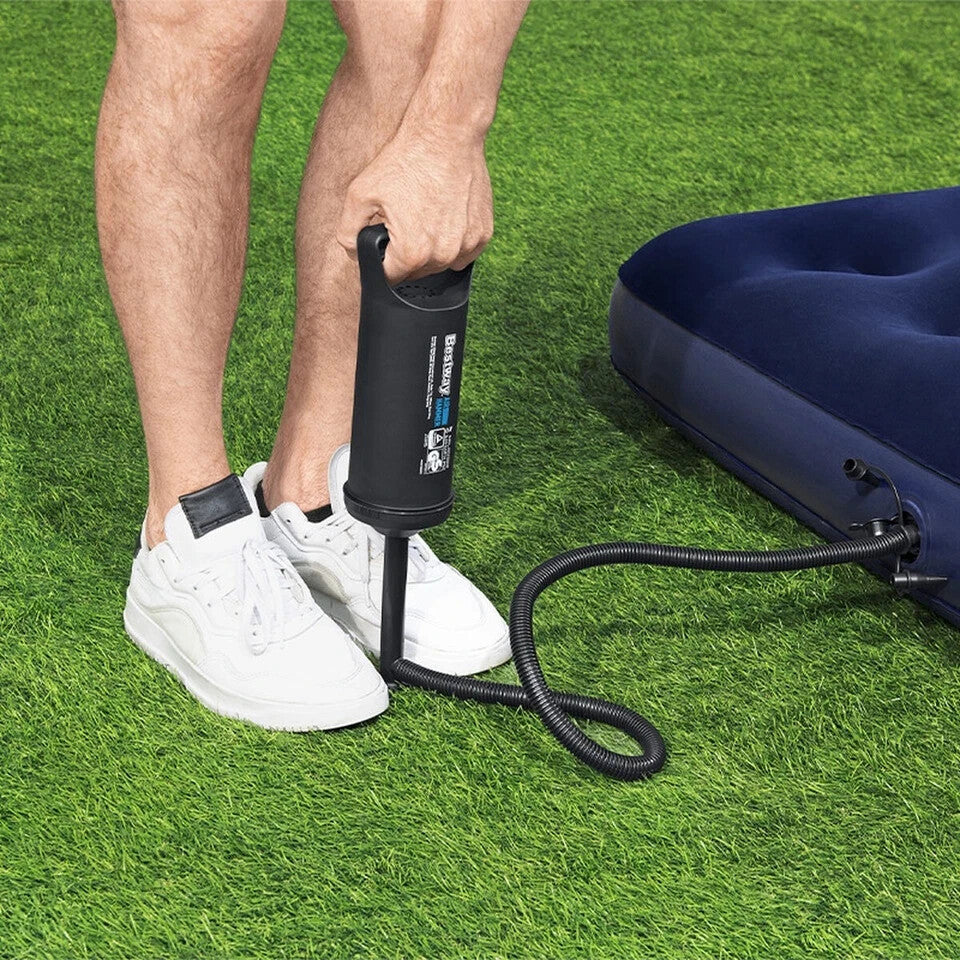 Handpumpe 0,85L Doppelhub mit 3 Ventiladaptern – Luftpumpe für Pool, Luftmatratze & Camping  6942138917796