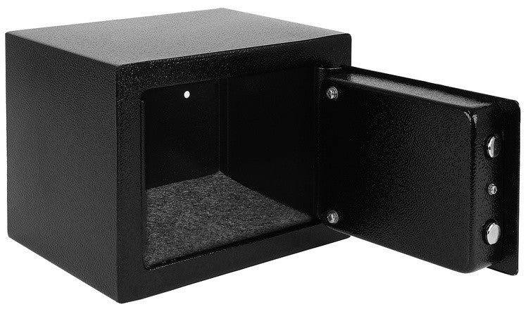 Möbeltresor Safe mit Schlüssel Wandtresor Sicherheitssafe Stahl Schwarz A5